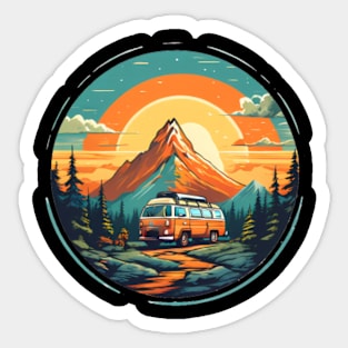 Van Camping Sticker